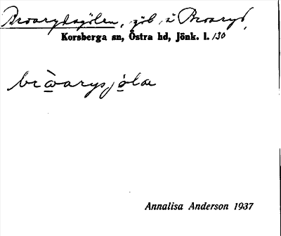 Bild på arkivkortet för arkivposten Broarydsgölen