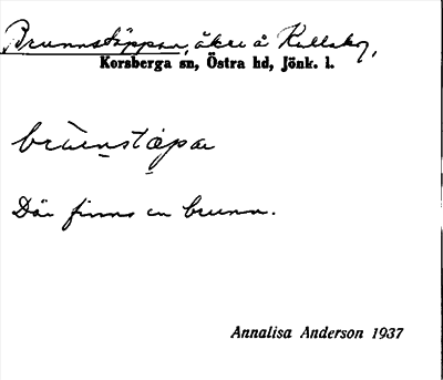 Bild på arkivkortet för arkivposten Brunnstäppan