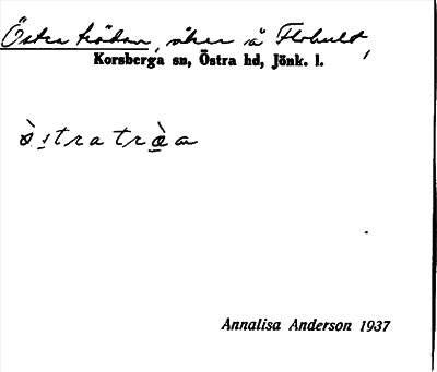 Bild på arkivkortet för arkivposten Östra trädan