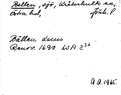 Bild på arkivkortet för arkivposten Bellen