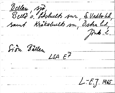 Bild på arkivkortet för arkivposten Bellen