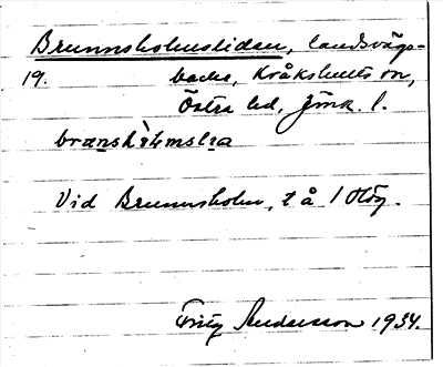 Bild på arkivkortet för arkivposten Brunnsholmsliden
