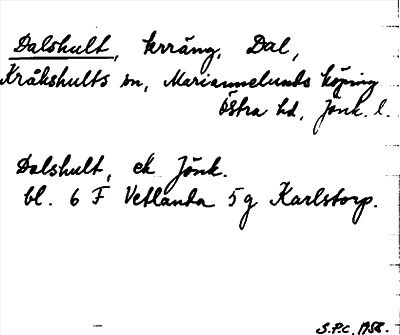 Bild på arkivkortet för arkivposten Dalshult