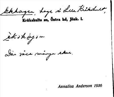 Bild på arkivkortet för arkivposten Ekhagen