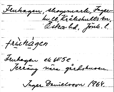 Bild på arkivkortet för arkivposten Fruhagen