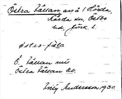 Bild på arkivkortet för arkivposten Östra Fällan