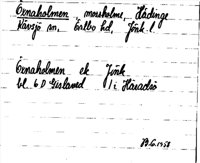 Bild på arkivkortet för arkivposten Öxnaholmen