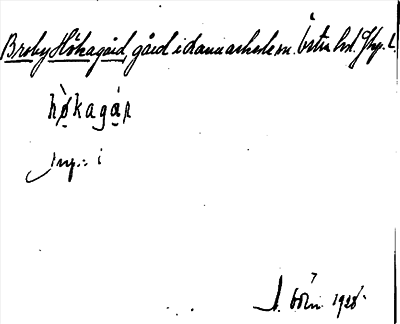 Bild på arkivkortet för arkivposten Broby Hökagård