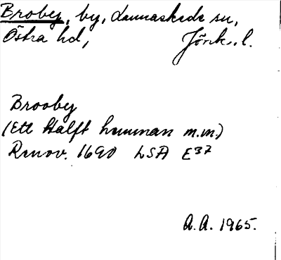 Bild på arkivkortet för arkivposten Broby