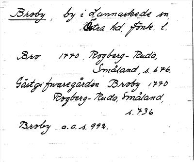 Bild på arkivkortet för arkivposten Broby