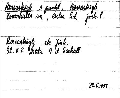 Bild på arkivkortet för arkivposten Borsaskögle