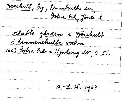 Bild på arkivkortet för arkivposten Borshult