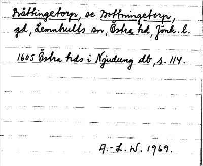 Bild på arkivkortet för arkivposten Båttingetorp, se Bottningetorp