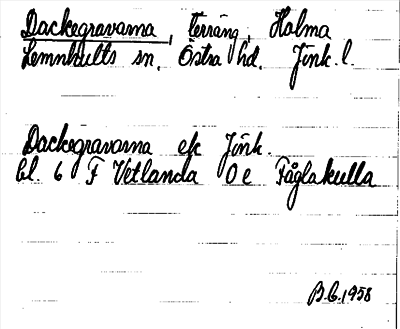 Bild på arkivkortet för arkivposten Dackegravarna