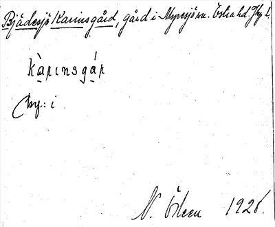 Bild på arkivkortet för arkivposten Bjädesjö Karinsgård