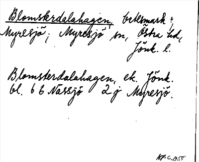 Bild på arkivkortet för arkivposten Blomsterdalahagen