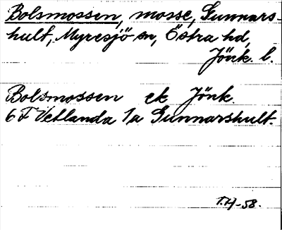 Bild på arkivkortet för arkivposten Bolsmossen