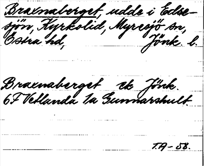 Bild på arkivkortet för arkivposten Braxnaberget