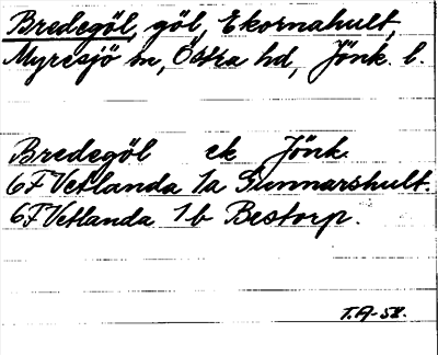 Bild på arkivkortet för arkivposten Bredegöl