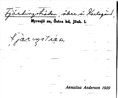 Bild på arkivkortet för arkivposten Fjärdingsträdan