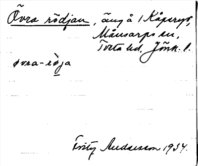 Bild på arkivkortet för arkivposten Övra rödjan