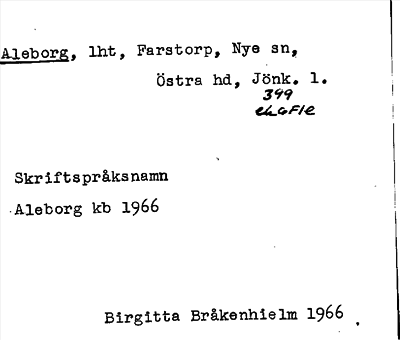 Bild på arkivkortet för arkivposten Aleborg
