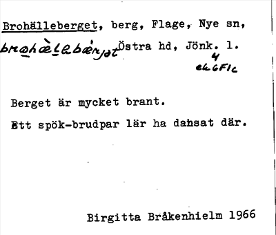 Bild på arkivkortet för arkivposten Brohälleberget