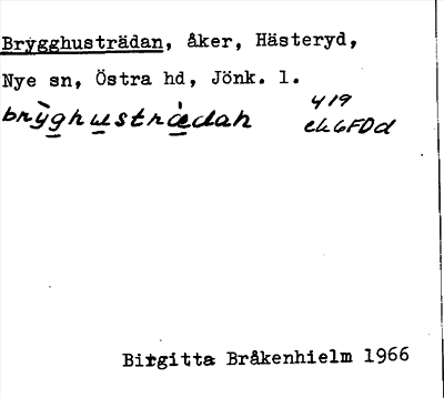 Bild på arkivkortet för arkivposten Brygghusträdan