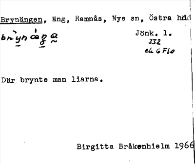Bild på arkivkortet för arkivposten Brynängen
