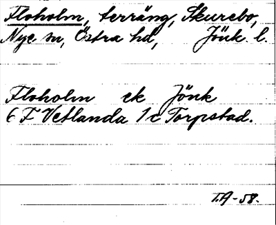 Bild på arkivkortet för arkivposten Floholm