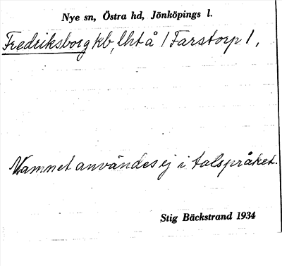 Bild på arkivkortet för arkivposten Fredriksborg
