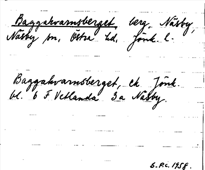 Bild på arkivkortet för arkivposten Baggakvarnsberget