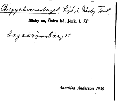 Bild på arkivkortet för arkivposten Baggakvarnsberget