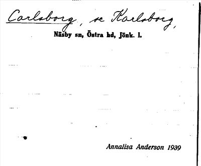 Bild på arkivkortet för arkivposten Carlsborg, se Karlsborg