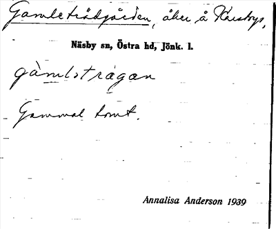 Bild på arkivkortet för arkivposten Gamleträdgården