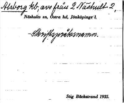 Bild på arkivkortet för arkivposten Alsborg
