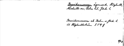 Bild på arkivkortet för arkivposten Breviksmossen