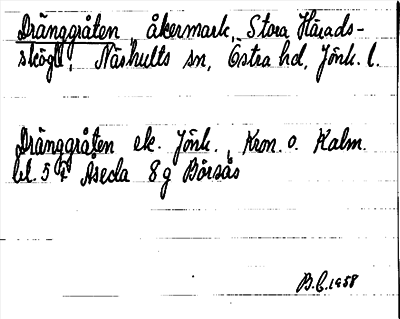 Bild på arkivkortet för arkivposten Dränggråten