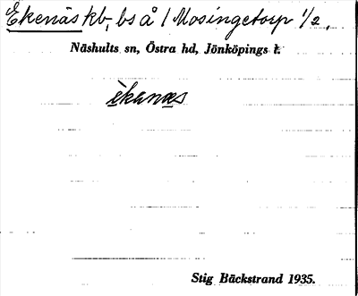 Bild på arkivkortet för arkivposten Ekenäs