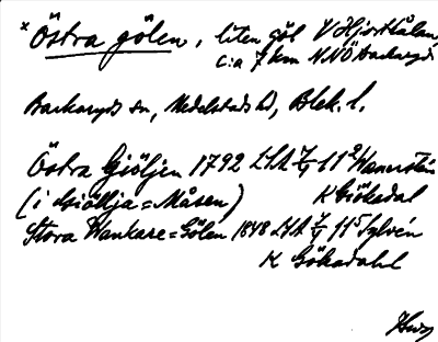 Bild på arkivkortet för arkivposten *Östra gölen