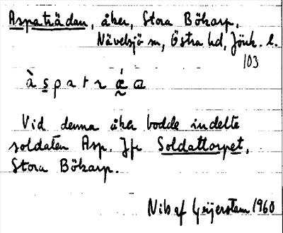 Bild på arkivkortet för arkivposten Aspaträdan