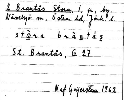 Bild på arkivkortet för arkivposten Brantås Stora
