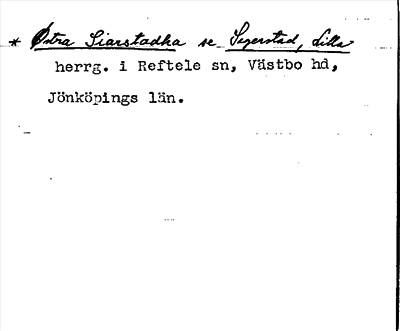 Bild på arkivkortet för arkivposten *Østra Siarstadha, se Segerstad, Lilla