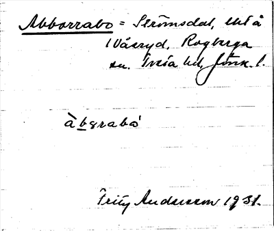 Bild på arkivkortet för arkivposten Abborrabo