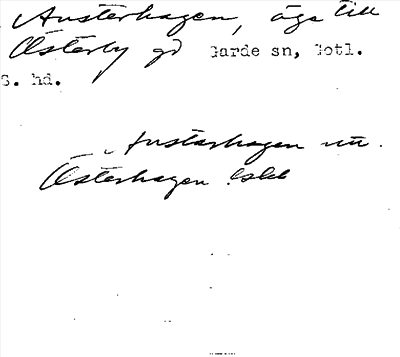 Bild på arkivkortet för arkivposten Austerhagen