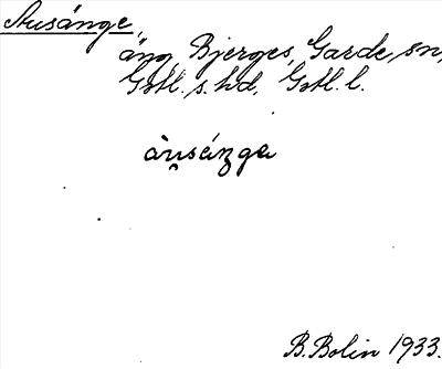 Bild på arkivkortet för arkivposten Ausänge