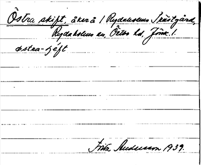 Bild på arkivkortet för arkivposten Östra skift