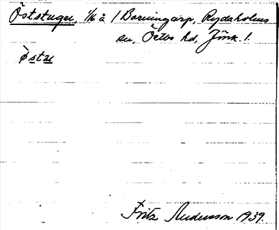 Bild på arkivkortet för arkivposten Öststugu