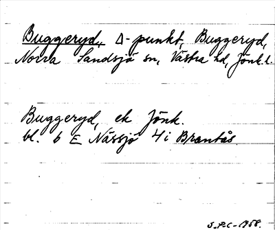 Bild på arkivkortet för arkivposten Buggeryd