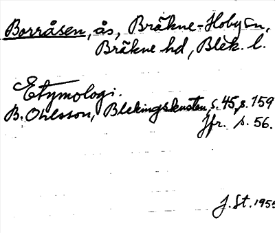 Bild på arkivkortet för arkivposten Borråsen